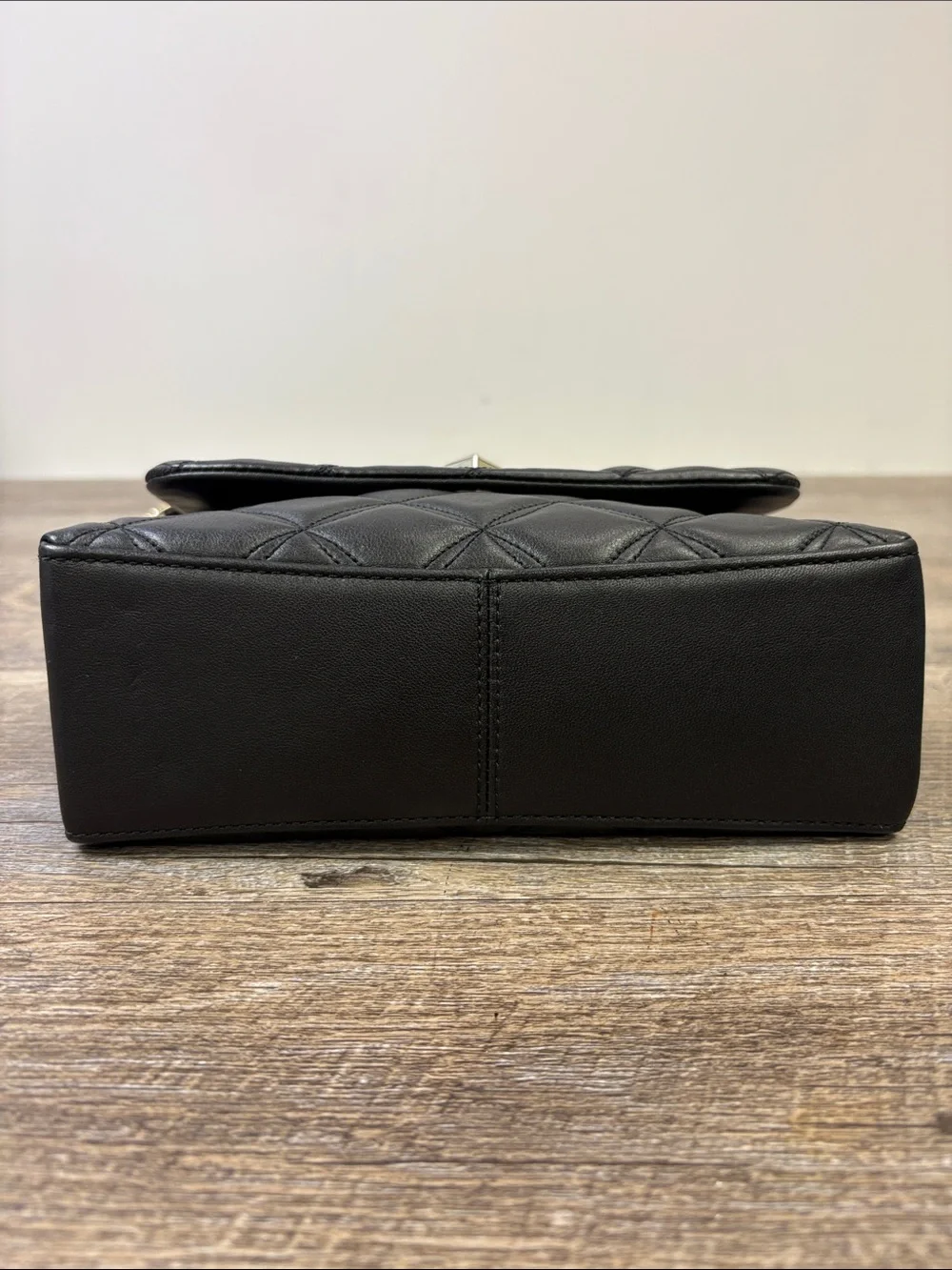 Kate Spade New York Black Quilted Leather Gold Chain Shoulder Bag